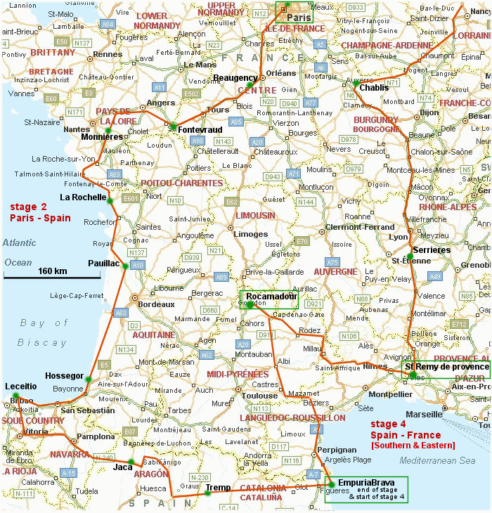 FranceSpainRouteStays